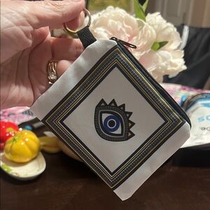 New White Evil Eye Coin Purse